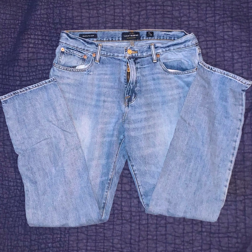 Lucky Brand-Men’s Light Washed Athletic Slim Jeans